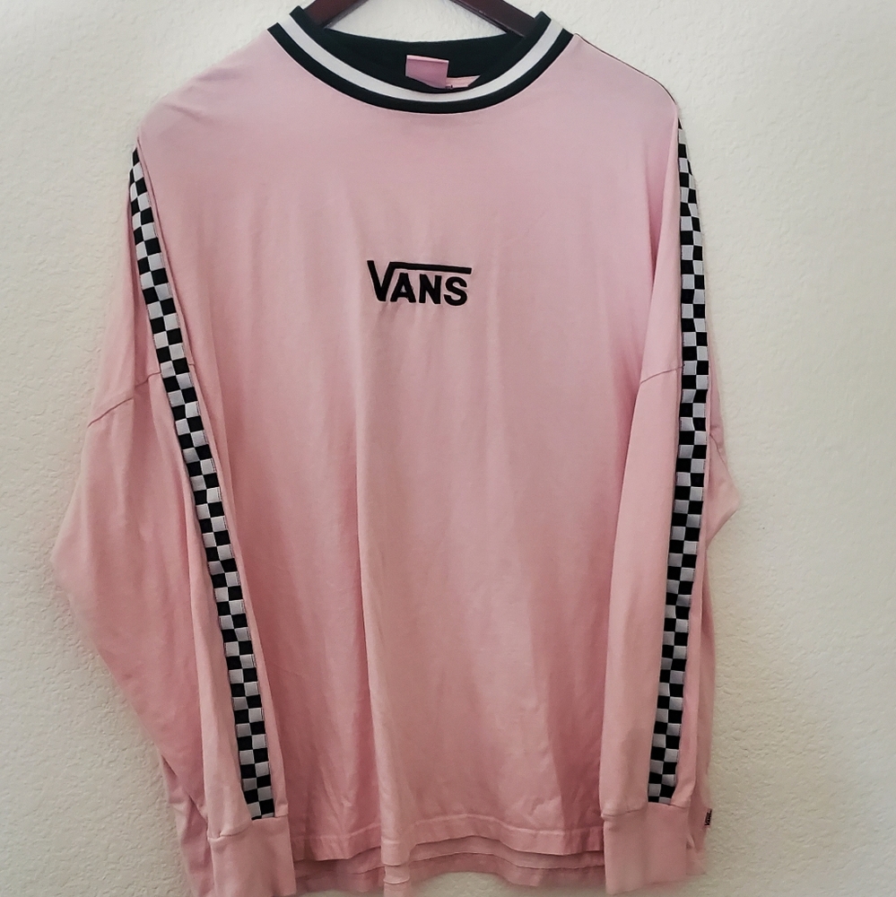 Vans pink long sleeve Tshirt